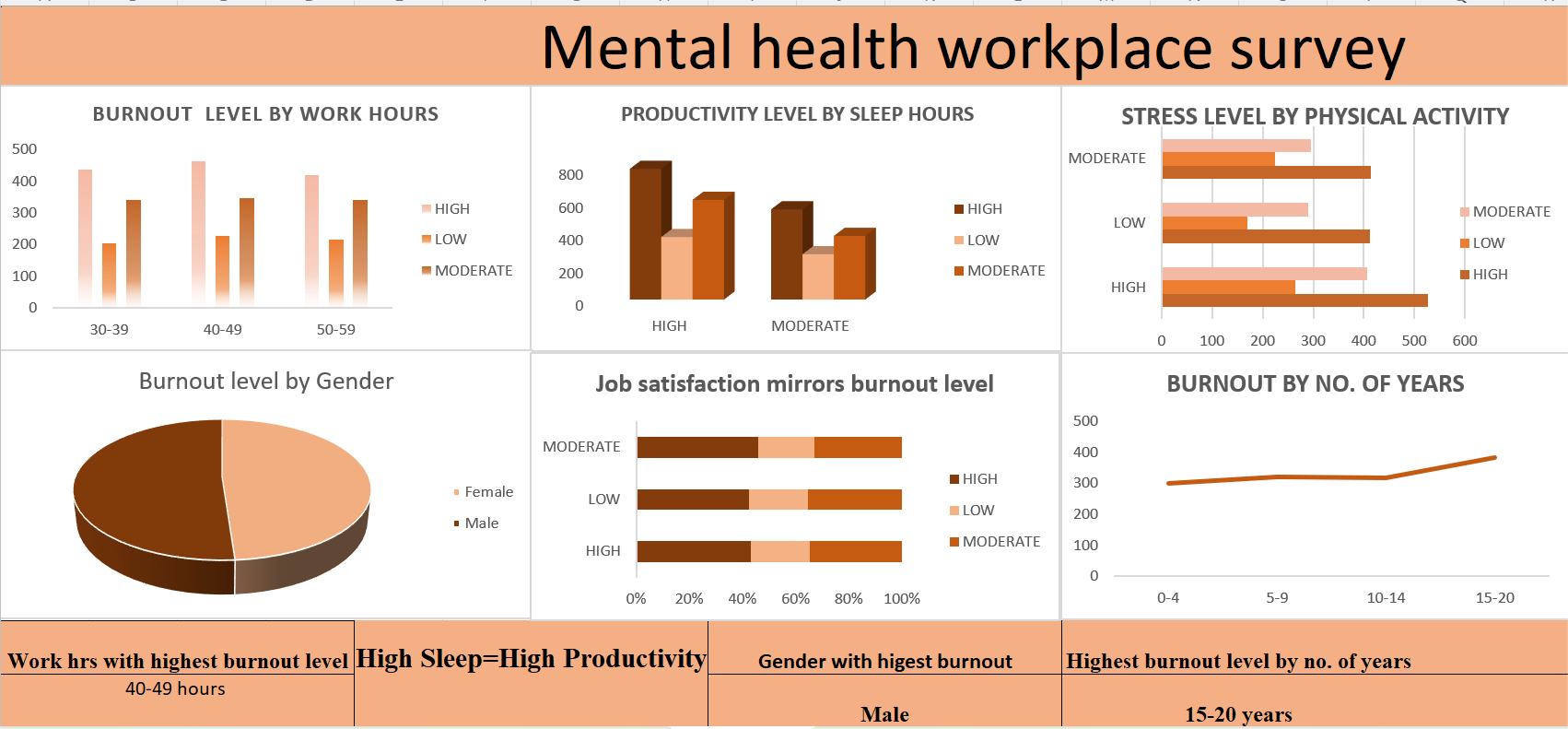 Dashboard Mental health workplace survey 